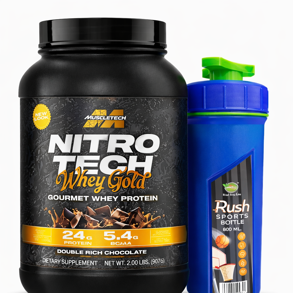Nitro-Tech™ Whey Gold Gourmet Whey Protein 2LBS (28 SERV) WITH SHAKER