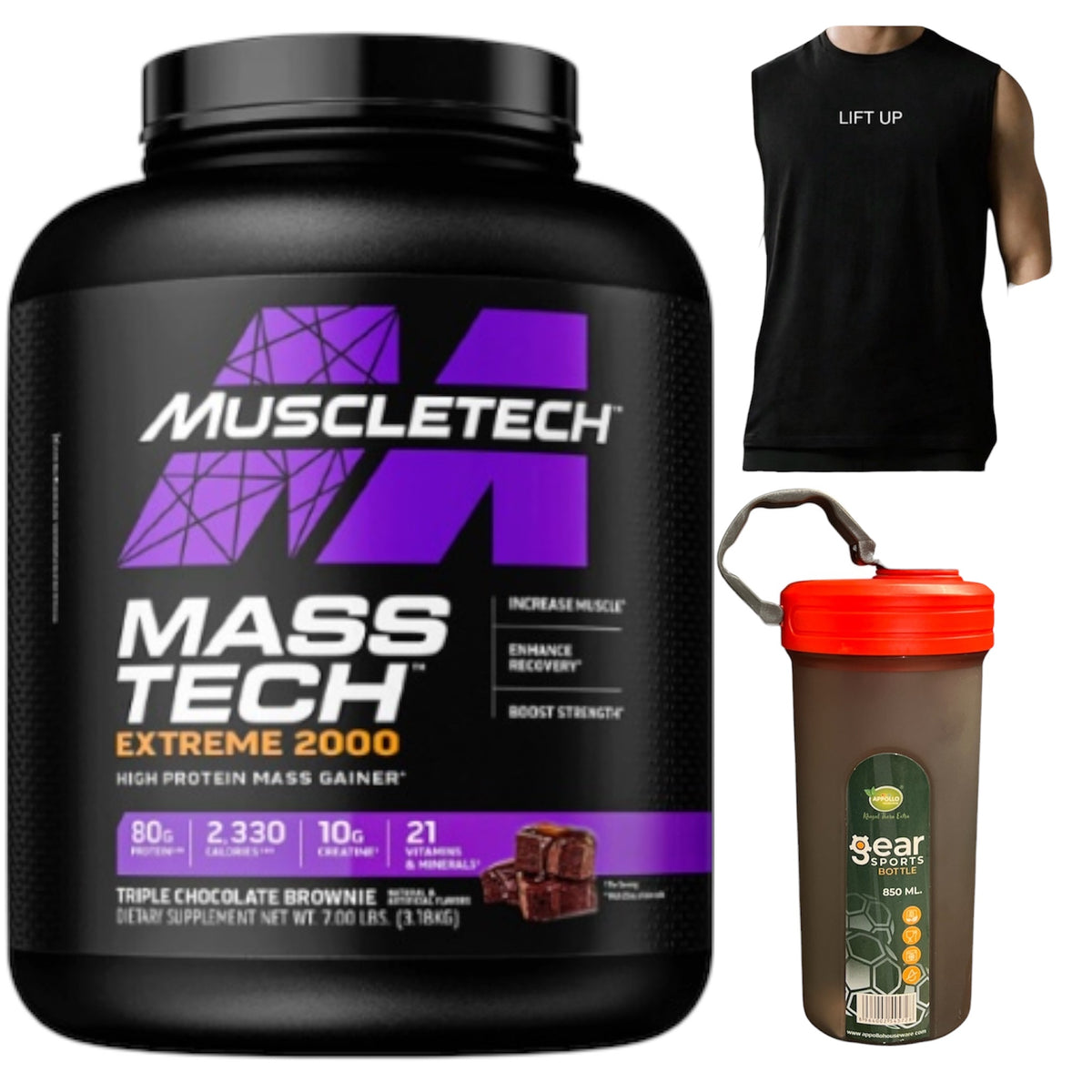 MASS-TECH EXTREME 2000 (7LBS)  WITH SHIRT & SHAKER