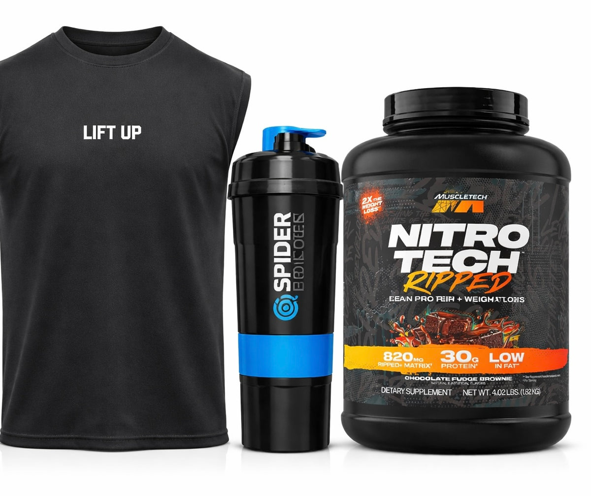 Nitro-Tech Ripped 4LBS  WITH SHAKER & SHIRT